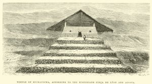 Temple of Huiracocha, ifølge historikerne Cieca de Leon og Acosta av Edouard Riou