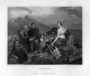 Corinna, gammel gresk poet, c1833