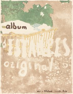 A Baby in a Basket Outdoors Cover for Album of Original Prints, ca. 1899. av Edouard Vuillard