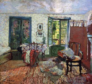 Annette i et interiør; Annette i et interiør, ca. 1903 av Edouard Vuillard