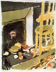 Ved ildstedet, 1899. av Edouard Vuillard
