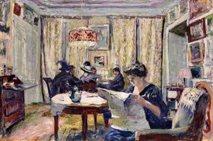 Bridgespillere, ca. 1911 av Edouard Vuillard