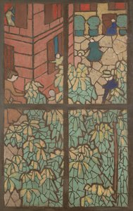 Kastanjetrær, en tegneserie for et Tiffany-farget glassvindu av Edouard Vuillard