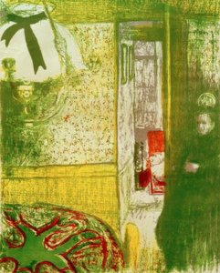 Interiør til fjæringen av Edouard Vuillard