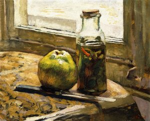 Krukke med pickles og eple, 1889-90 av Edouard Vuillard