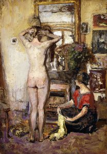 Naken i et interiør; Naken i et interiør, 1923