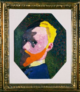 Åttekantet selvportrett, 1890 av Edouard Vuillard