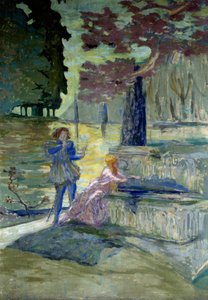 Pelleas et Melisande Illustrasjon til operaen av Claude Debussy (1862-1918) med samme navn. Maleri av Edouard Vuillard (1868-1940) Paris fra det 20. århundre, komedie på Champs Elysees av Edouard Vuillard