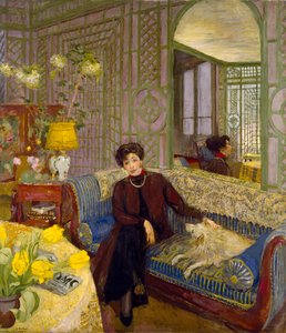 Portrett av Marcelle Aron, kona til Tristan Bernard (1866-1947) 1914 av Edouard Vuillard
