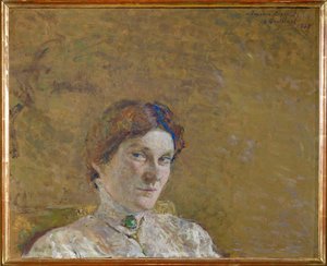 Portrett av skuespillerinnen Suzanne Desprez av Edouard Vuillard
