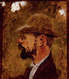 Portrett av maleren Henri de Toulouse Lautrec etter profil (olje på lerret) av Edouard Vuillard