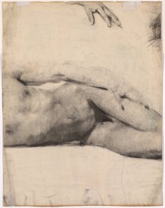 Liggende naken mann (verso) av Edouard Vuillard