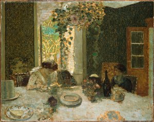 Spisestuen, ca.1900 av Edouard Vuillard