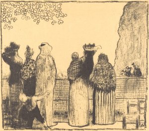 The Tuileries Les Tuileries, utgitt 1895. av Edouard Vuillard