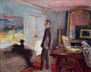 Maleren Pierre Bonnard (1867-1947) hjemme (olje på lerret) av Edouard Vuillard