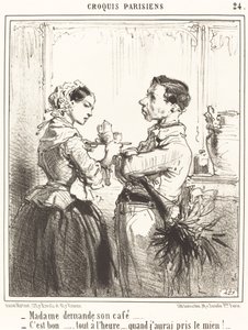 Madame ber om kaffen sin