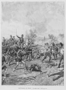 Slaget ved Goito, 30. mai 1848 (gravering)