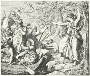 Den romerske generalen Nero Claudius Drusus ved elven Elbe, 9 f.Kr