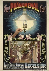 Excelsior. Selvantennende glødelegeme, ca 1895-1900. av Eduard Döcker