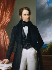 Portrett av fiolinisten og komponisten Josef Benesch 1795-1873, 1840.