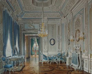 Omkledningsrommet til keiserinne Maria Feodorovna ved Gatchina-palasset av Eduard Hau