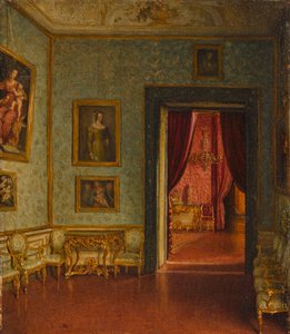 Colonna-palasset. Utsikt til tronsalen. av Eduard Heuss