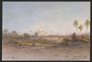Utsikt over Agra av Eduard Hildebrandt