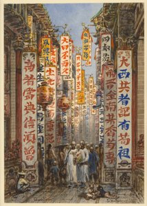 Gate i Canton av Eduard Hildebrandt