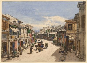 Gate i Hongkong av Eduard Hildebrandt