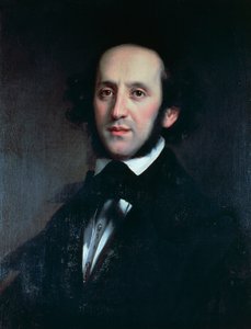 Portrett av komponisten og dirigenten Felix Mendelssohn (Hamburg