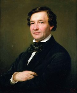Portrett av pianisten og komponisten Wilhelm Taubert 1811-1891, 1862.