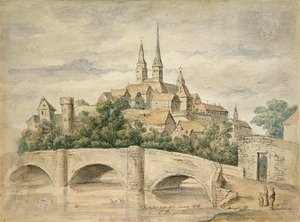 Utsikt over Fritzlar av Eduard Stiegel