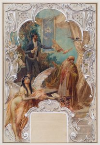 Conjurer (utkast til et veggmaleri i Varieté Ronacher, Wien)