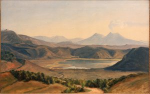 Averno und Vesuv-sjøen av Eduard Wilhelm Pose