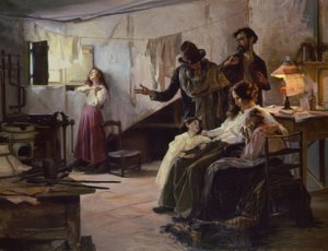 Anarkistens familie på dagen for henrettelsen