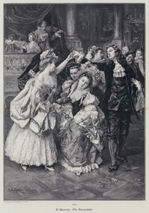 Farandole av balletten av Operaen i Marseille (gravering) av Eduardo Leon Garrido