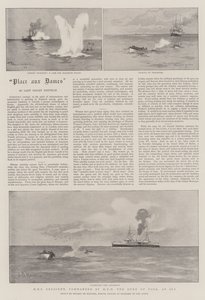 HMS Crescent, kommandert av HRH, hertugen av York, til sjøs