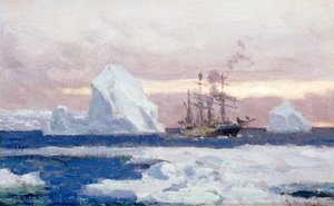 Den argentinske korvetten Uruguay i Antarktis