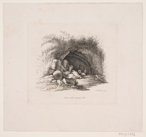 En eneboer i hulen hans av Edvard Fortling