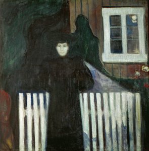 Angst (olje på lerret) av Edvard Munch