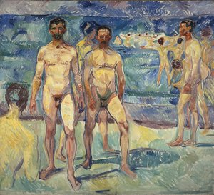 Badende menn av Edvard Munch