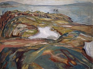 Kystlandskap, 1918 av Edvard Munch
