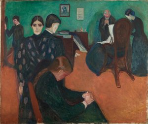 Død på sykehuset av Edvard Munch