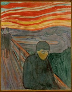 Fortvilelse (olje på lerret) av Edvard Munch