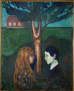 Øye i øye (olje på lerret) av Edvard Munch