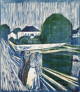 Jenter på en bro av Edvard Munch