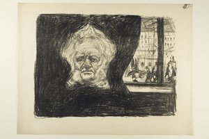 Henrik Ibsen på Grand Café av Edvard Munch