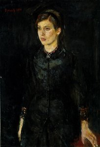Inger Munch i svart av Edvard Munch