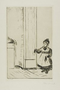 Interiør med et barn. Lothar Linde av Edvard Munch