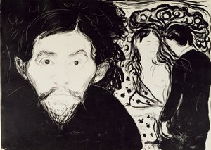Sjalusi, 1896 av Edvard Munch